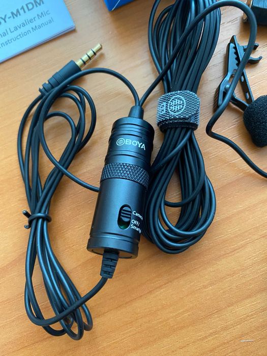 Професійний мікрофон петличний BOYA BY-M1DM 3.5 мм