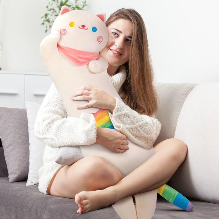 Mewaii długi kot poduszka pluszowa 85cm