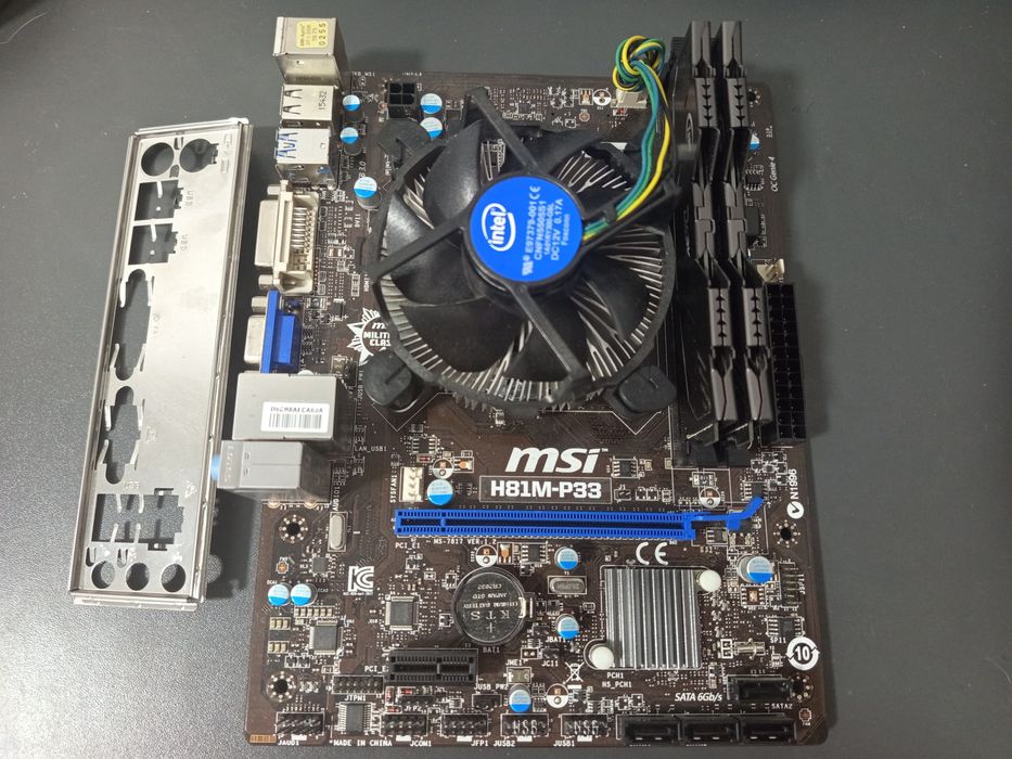 Материнская плата MSI H81M-P33 + i5 4670 + 16gb DDR3 1600