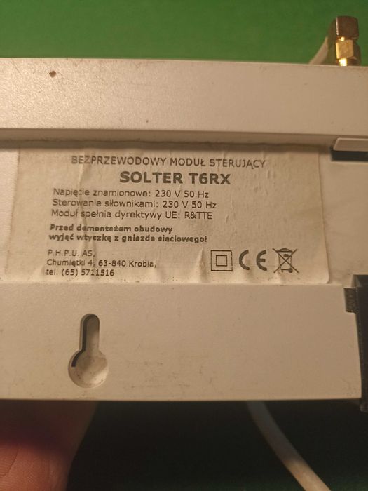 Bezprzewodowy moduł sterujący, termostat pokojowy,  vifi Solter