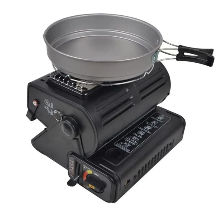 Газовий обігрівач плита, газова плита 2в1 Happy Home 1300Вт.