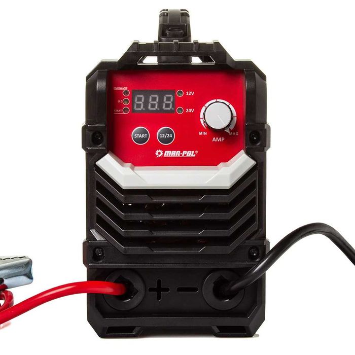 PROSTOWNIK INWERTOROWY 12V 24V Z Rozruchem ładowania Akumulatorów 600A