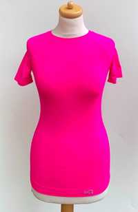 Koszula Różowa Sportowa Kari Traa Neonowa Bluzka XS S