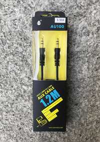 Cabo áudio Jack 3.5mm (para Jack 3.5mm) - 1,2 metros - Novo