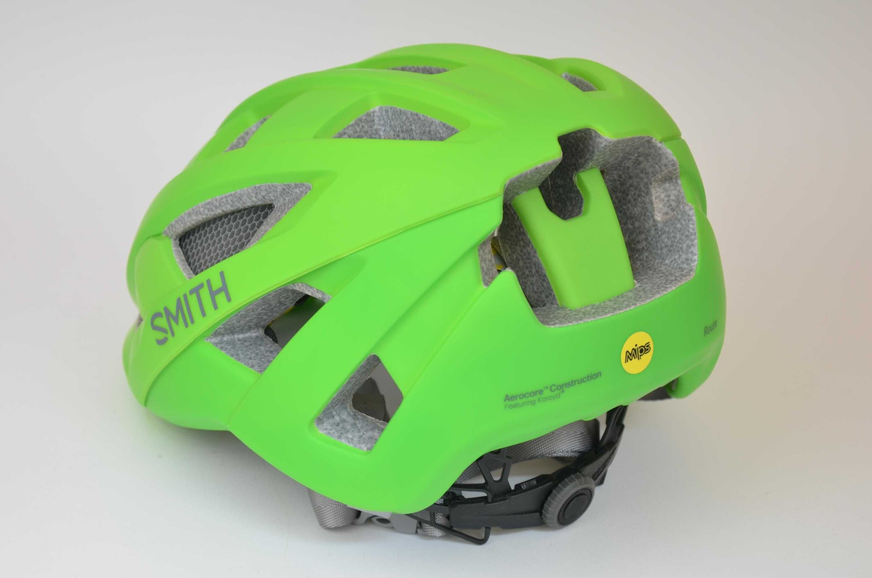 Kask Smith Route MIPS zielony matowy, rozmiar M 55-59cm