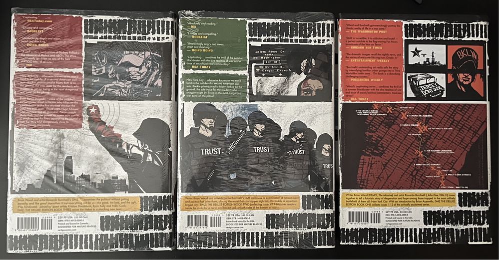DMZ Część 1,2,3 Edycja Deluxe. Twarda Okładka.