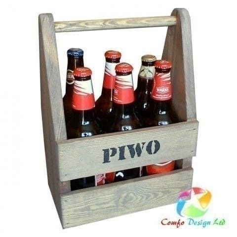 Napis GRATIS - Nosidełko na piwo - 6 butelek