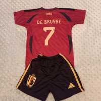 Дебрюйне форма зб. Бельгії футбольна дитяча футболка шорти