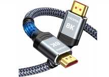 SNOWKIDS Kabel HDMI 2.1 2m 8K 2.1 48Gbps 8K 60Hz HDMI 4K 120Hz