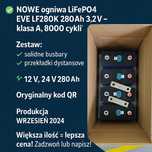 Bateria LiFePo4 klasa A EVE V3 LF280K 8000 cykli 3,2V dostępne od ręki