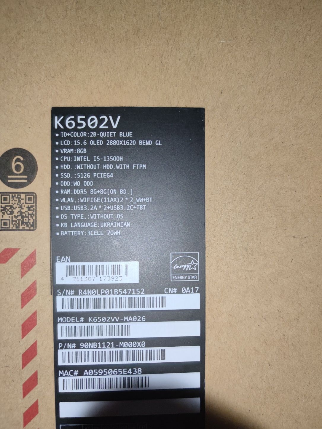 Asus Vivobook pro 15 OLED, RTX 4060, Intel i5 13500H. Lenovo
