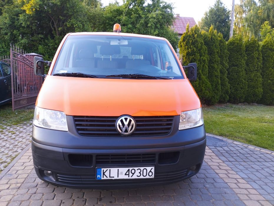 VW/T5/1.9/TDi/105KM/2005r/1Właś/DOKA/Dubel/Kabina/6.OSÓB/Klima/OKAZJA!