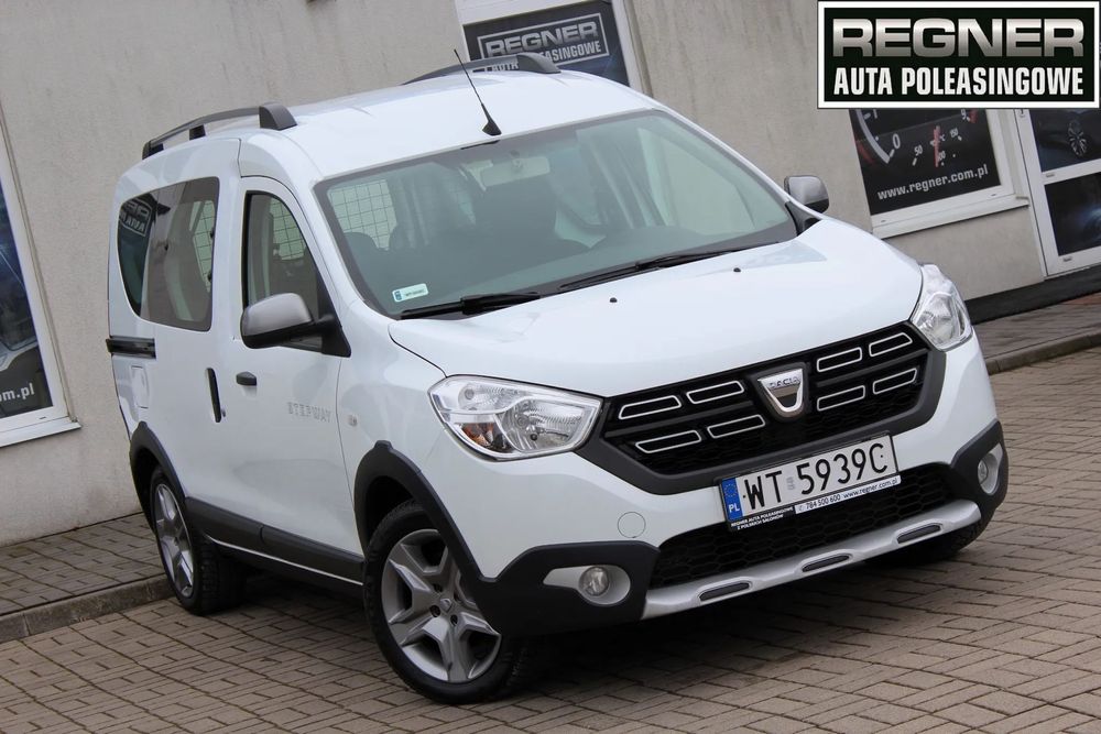 Dacia Dokker Stepway FV23% SalonPL 1.5dCi Nawigacja Tempomat Gwarancja