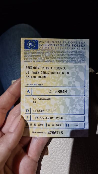 VW Caddy 1999 1.9Sdi 232 tyś