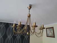 Lampa wisząca żyrandol świecznik do salonu