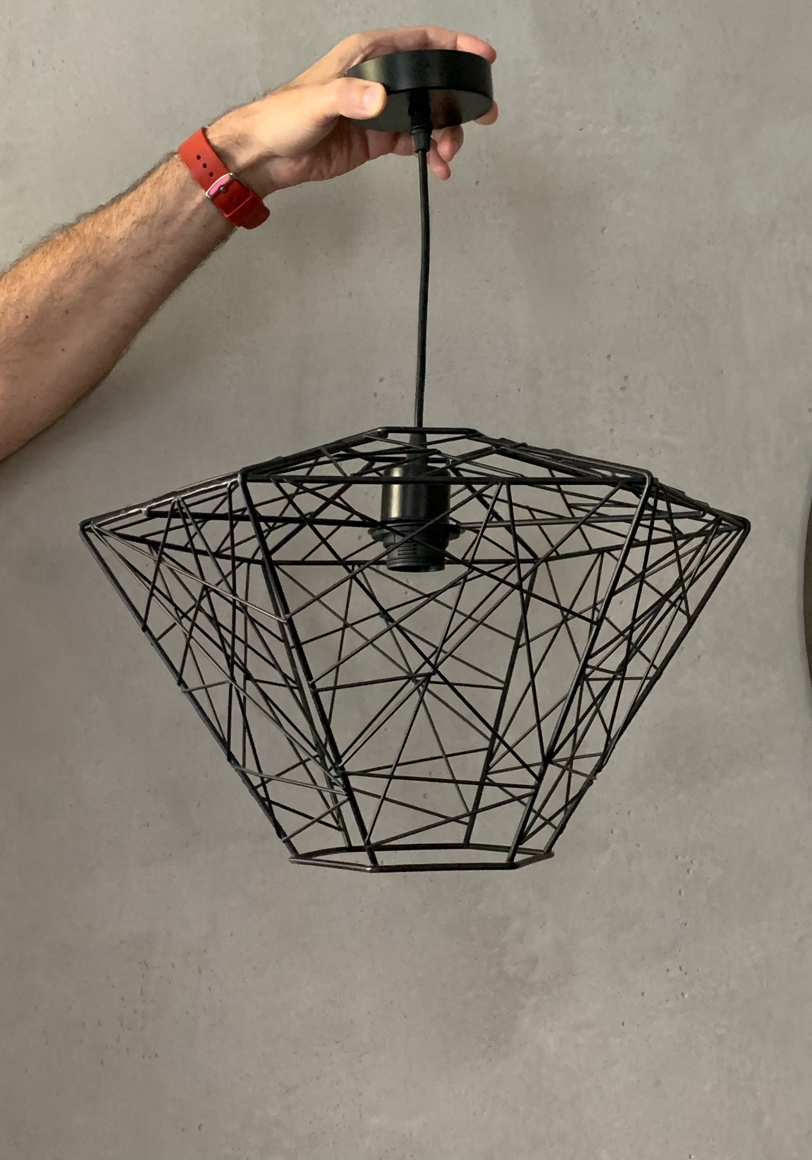 Lampa wisząca Loft czarna