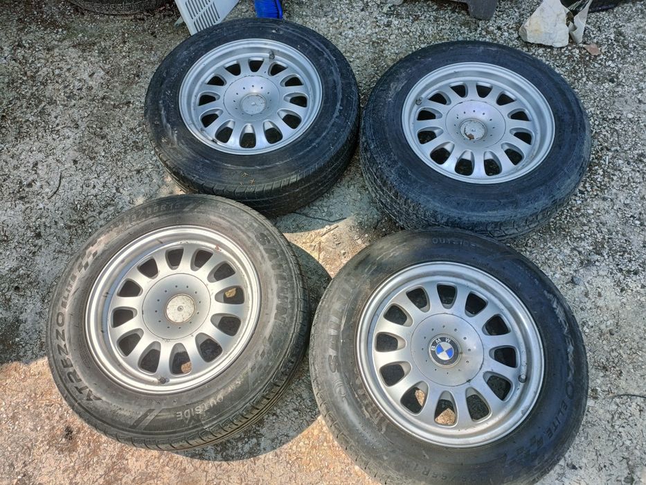 Alufelgi komplet Oryginalne BMW 5x120 z oponami 205/65 R 15 m