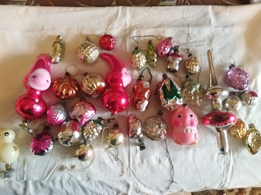 Елочные игрушки времен СССР