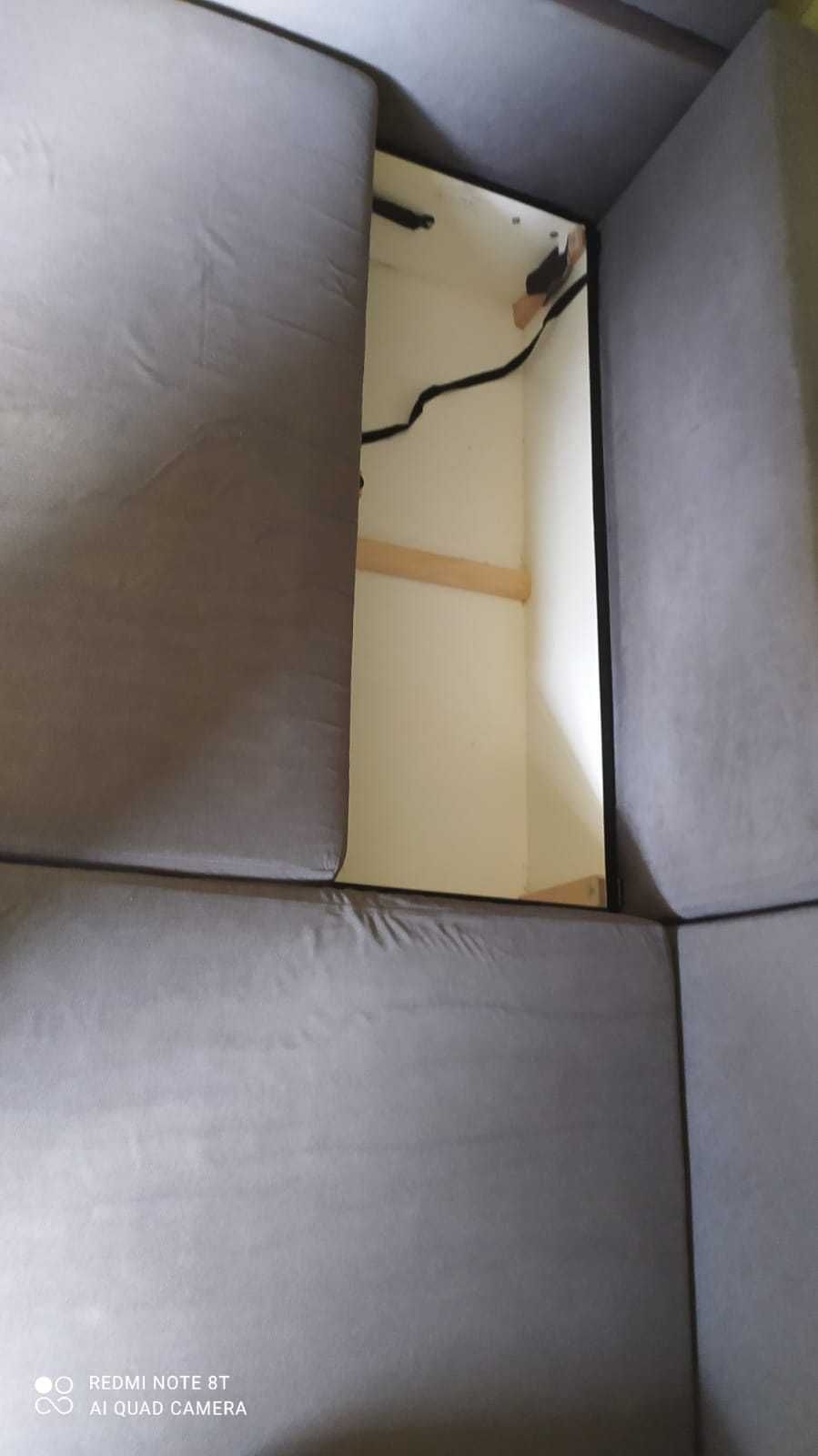 Narożnik stalowy z możliwością spania