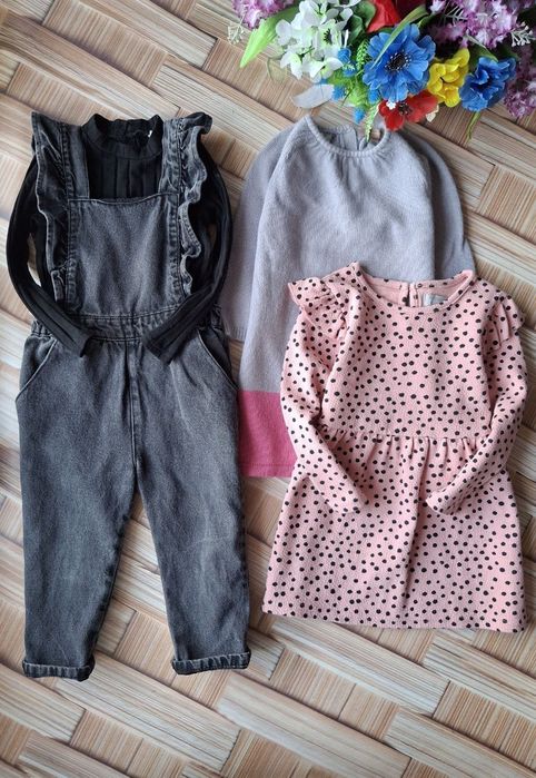 Одяг для дівчинки на 1-2роки сукня, джинсовка, ромпер, реглан
