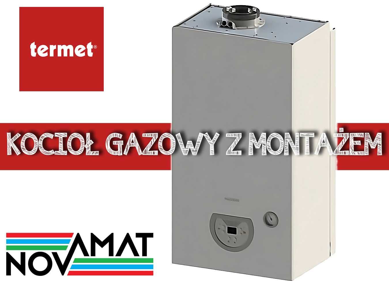 Nowoczesny kocioł na gaz TERMET SILVER PRO 20 kW 1F dobry montaż