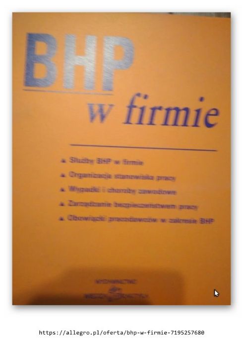 BHP w Firmie, zestawy skoroszytów wip