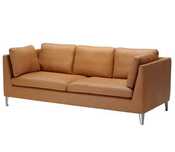 Sofá IKEA Stockholm de 3 Lugares - Laranja - Usado (Preço Negociável)