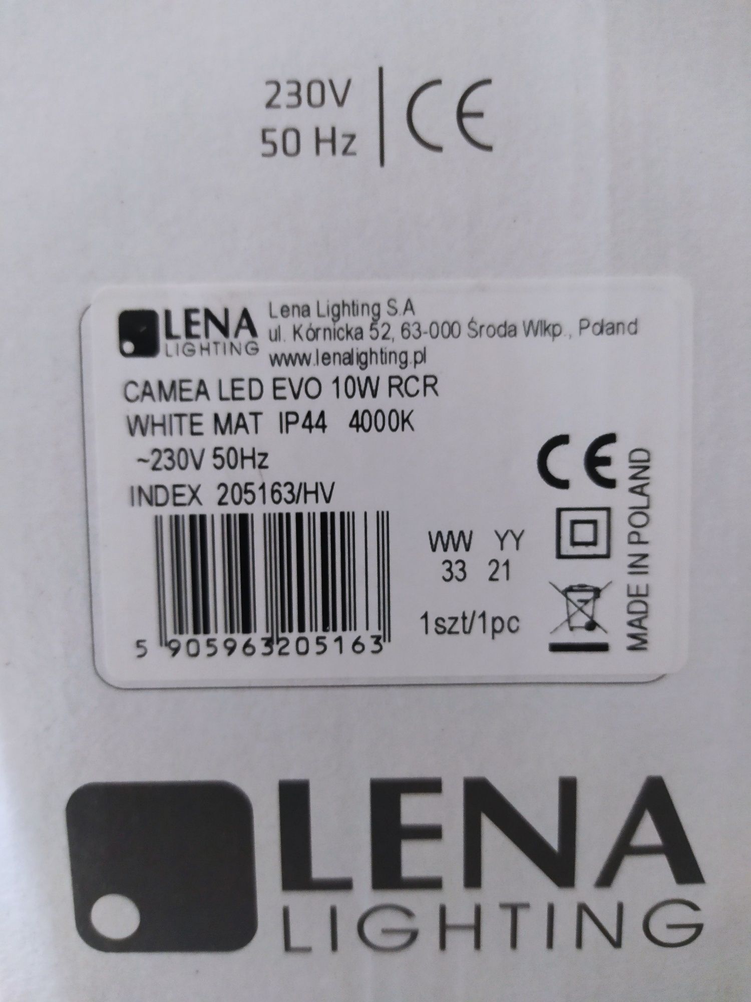 Plafon lampa z czujnikiem ruchu CAMEA LED EVO RCR - 205163