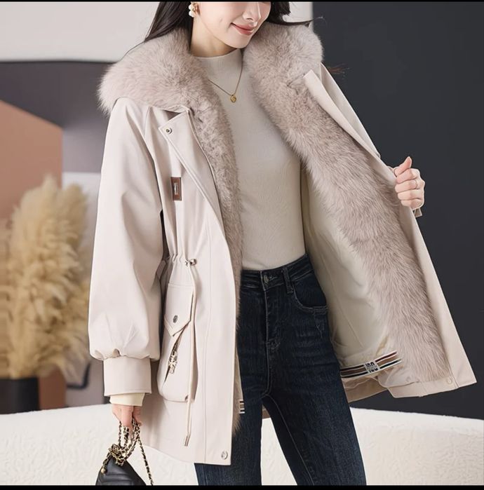 Парка з натуральним хутром