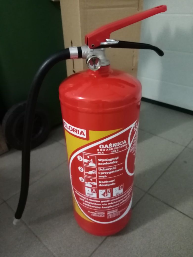Gaśnica proszkowa 6kg GP-6xABC