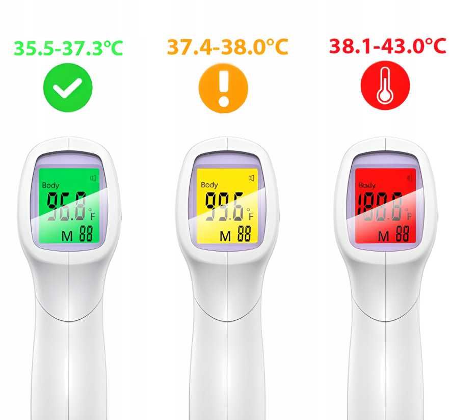 Dwa Termometry Bezdotykowe Na Podczerwień Lekarski 3G