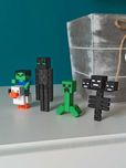 Figurki Enderman, Creeper, Wither, Zombie jockey z Minecraft. Nowe.