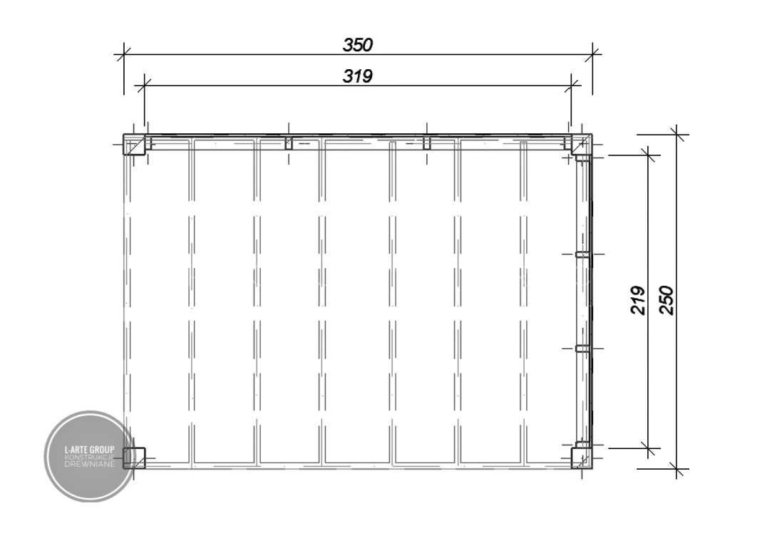 PUEBLO Altana Pergola Wiata 350x250 cm