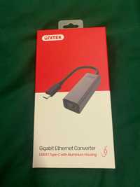 Unitek USB3.1 C aluminiowy gigabit Ethernet converter