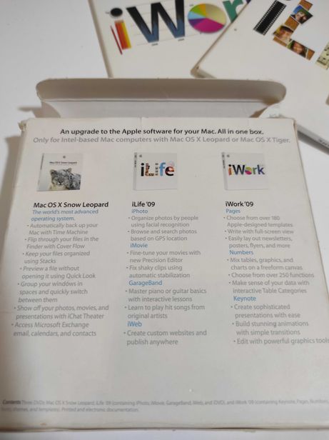 MAC BOX SET Snow Leopard+iLife+iWork family pack `09