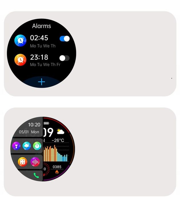 Smartwatch Zegarek Temperatura Ciała Pomiar Cukru Glukoza 3 Paski Hrv