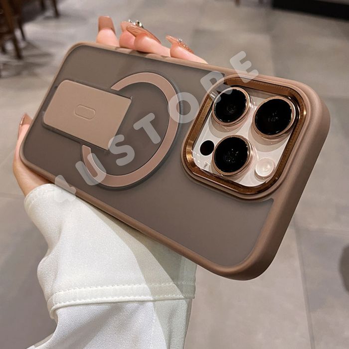 Чехол Stand Magsafe на iPhone 16 Pro Max матовий чохол з підставкою