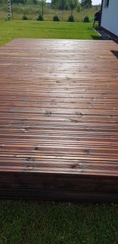 Deska tarasowa 28x145 Linax BRUN gotowana w oleju 25lat  PROMOCJA!