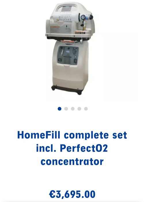 Киснева домашня станція для заправки балонів киснем Invacare HomeFill