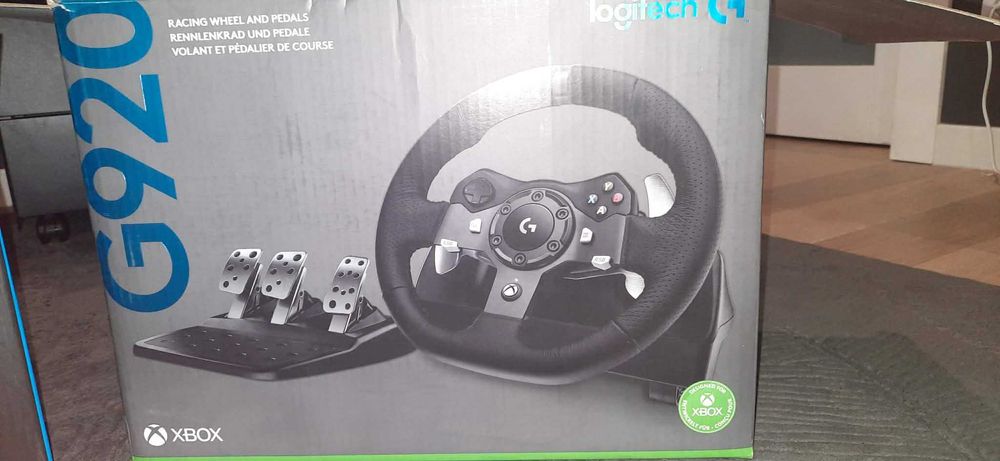Kierownica Logitech G920 PC/Xbox + Shifter – Pełny komplet