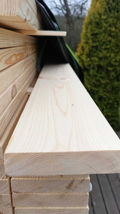 Deska swierkowa sucha heblowana czterostronnie, 27mmx120mmx5100mm