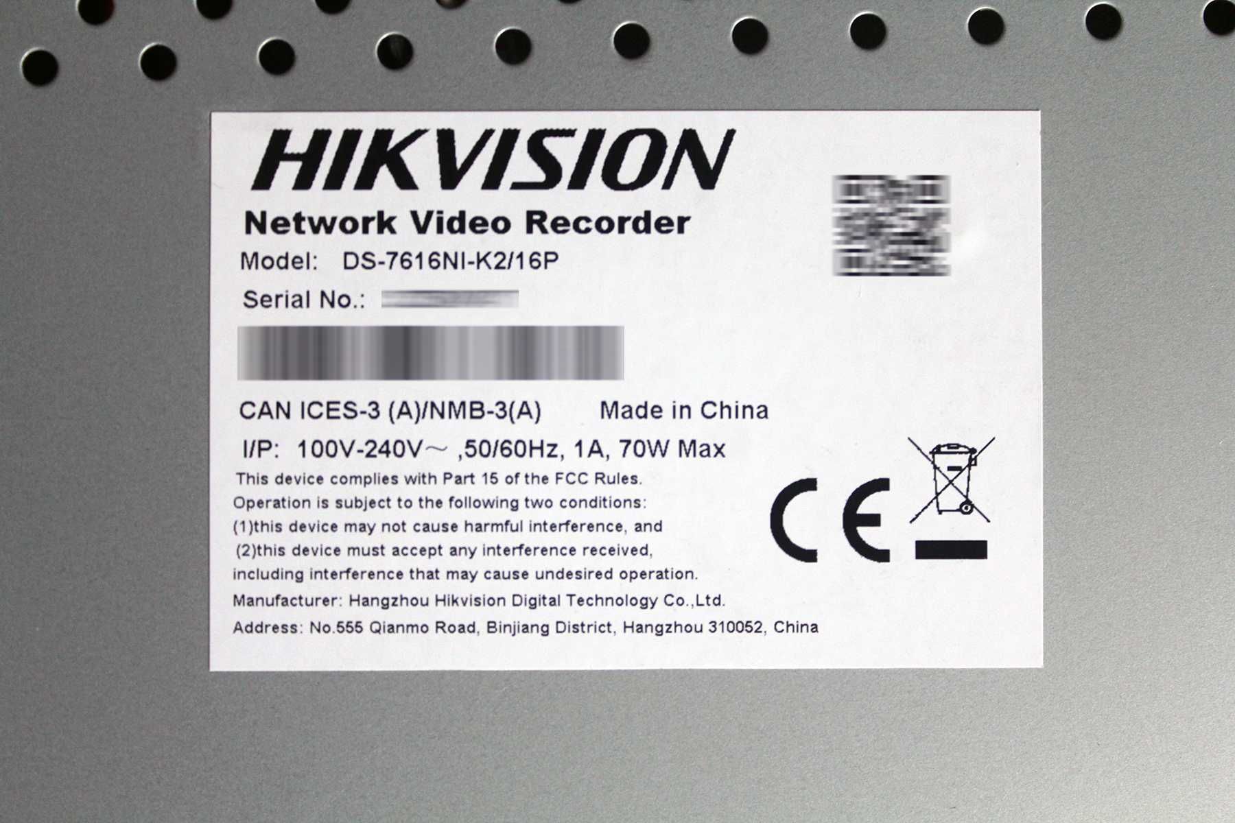 ‼️ Видеорегистратор Hikvision DS-7616NI-K2/16P (IP на 16 POE каналов)