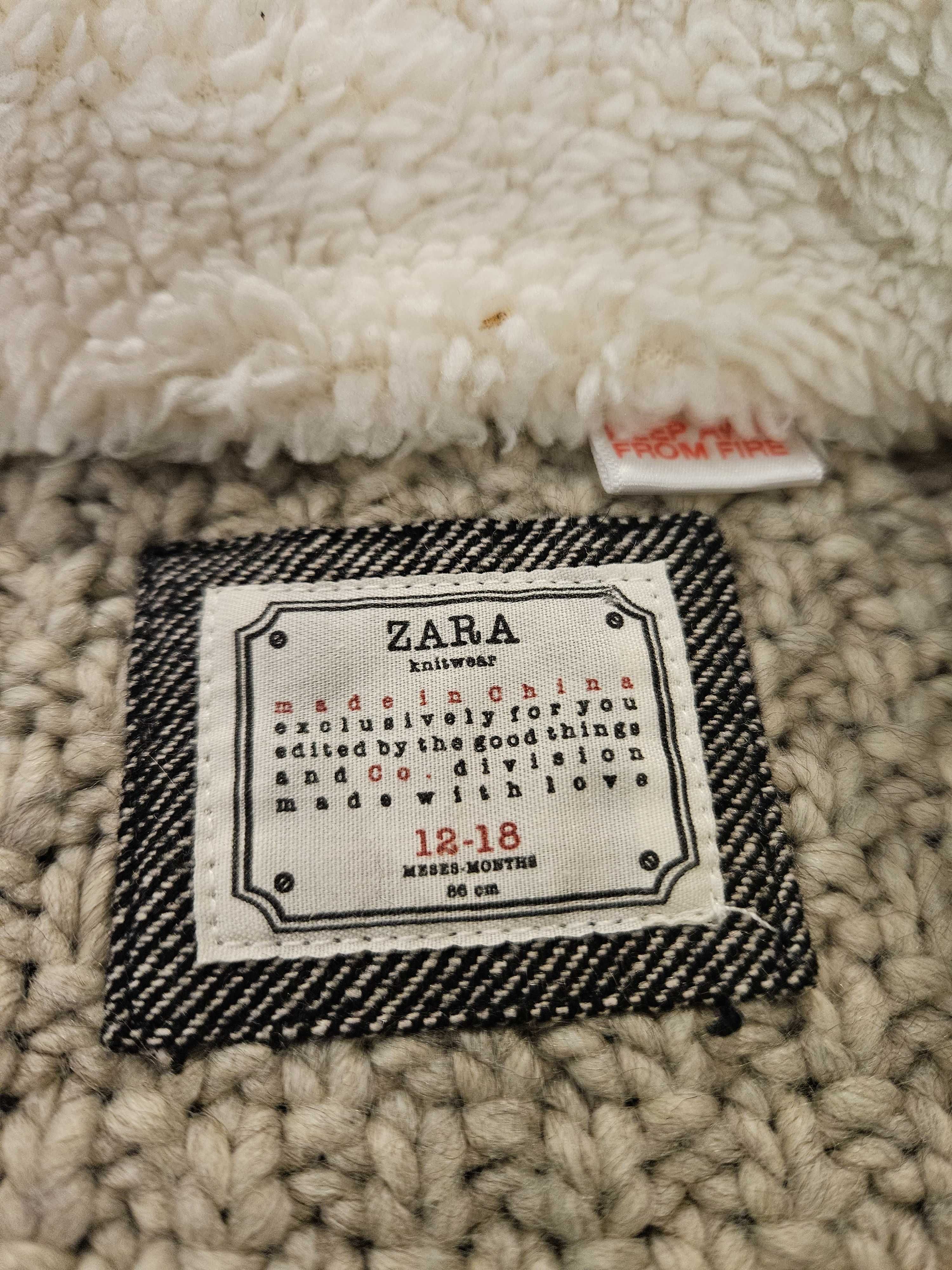 Sweter pleciony Zara 86-92