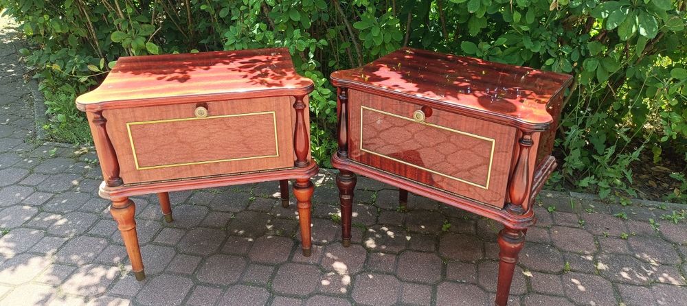 Piękne szafki nocne Vintage PRL Ludwikowskie