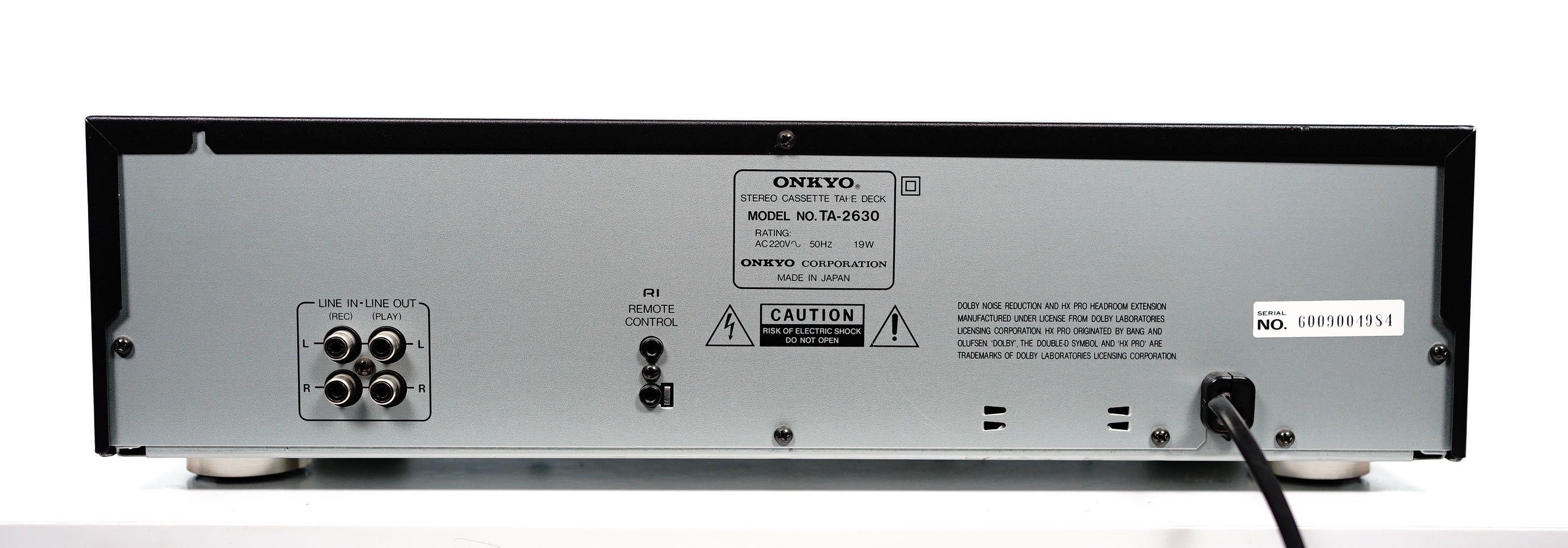 Magnetofon ONKYO TA-2630 kasetowy DECK Accubias AMCS HX PRO Dolby B C
