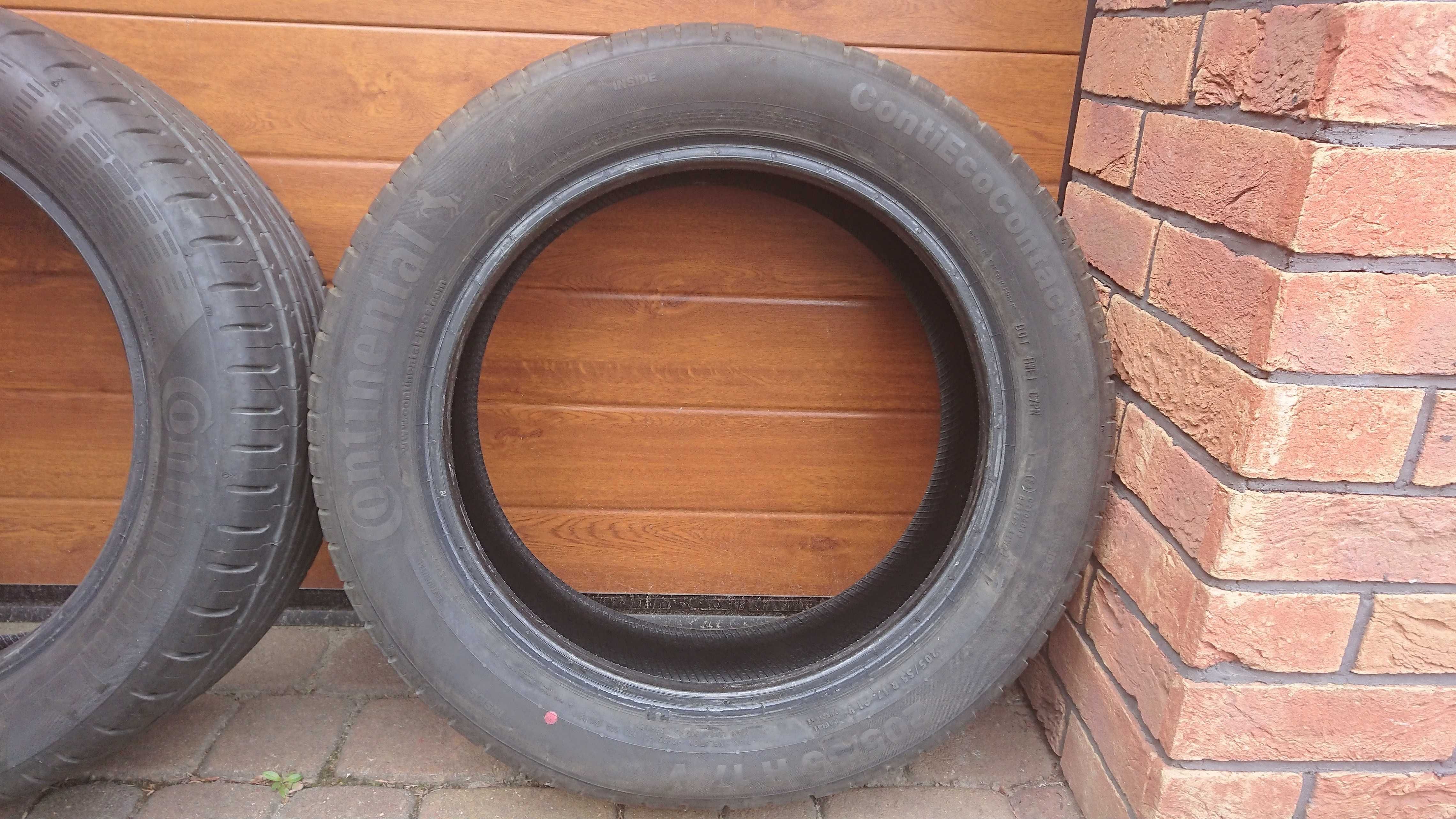 4x CONTINENTAL ContiEcoContact 5 205/55/17 V Jak Nowe (Goodyear)