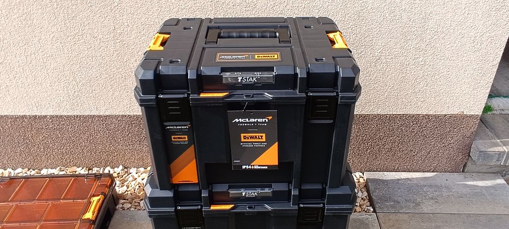 Zestaw 3 skrzyń DeWalt Mclaren organizer  wózek