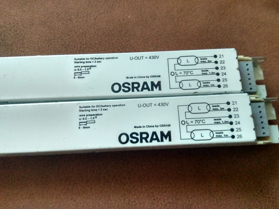 Балас нові для люмінісцентних ламп Osram QT-fit8 2*36