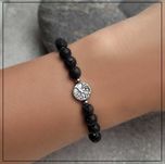 Bransoletka z lawy wulkanicznej Drzewo Życia – unisex