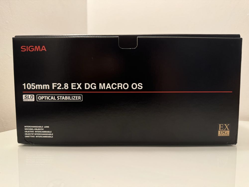 Objetiva SIGMA 105mm F2.8 EX DG MACRO OS